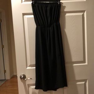 Black strapless romper Size Small